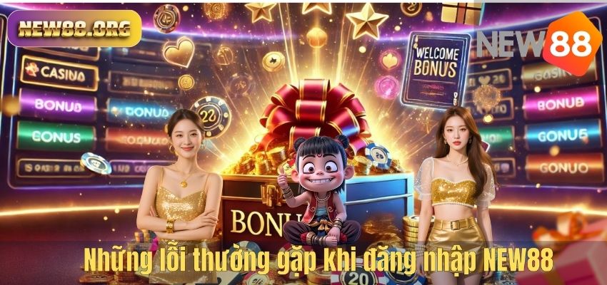 Những lỗi thường gặp khi đăng nhập NEW88